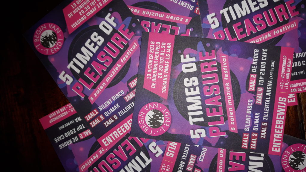 Kaartverkoop 5 Times of Pleasure gestart……