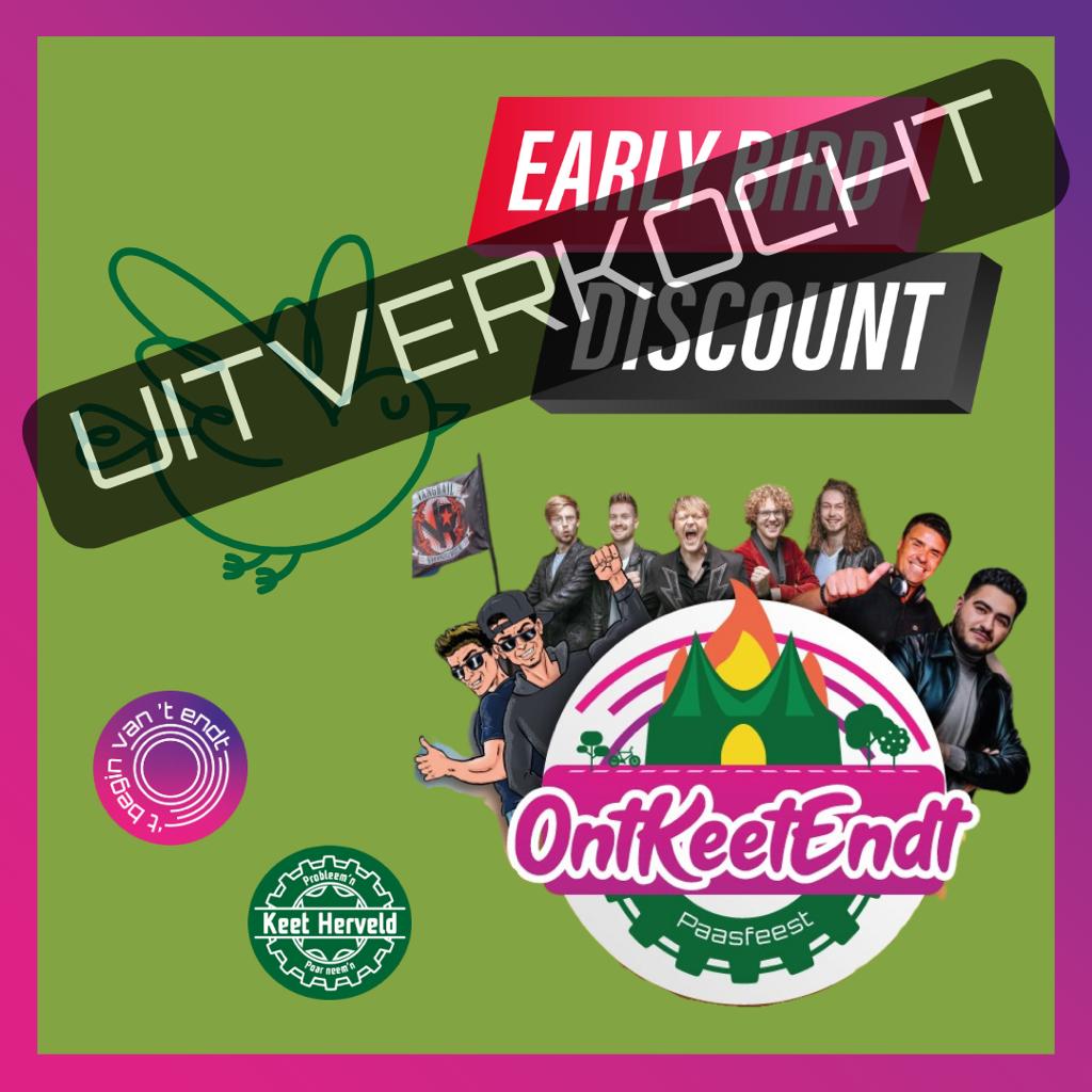 Early Bird Tickets uitverkocht, nog volop reguliere ticket